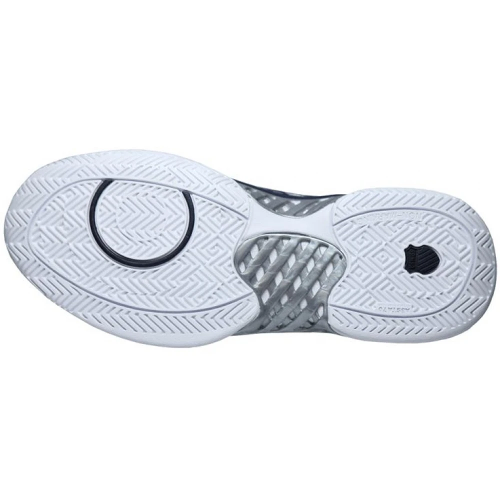 K-Swiss Men’s Hypercourt Express Leather Tennis Shoes (White/ Navy) - Image 2