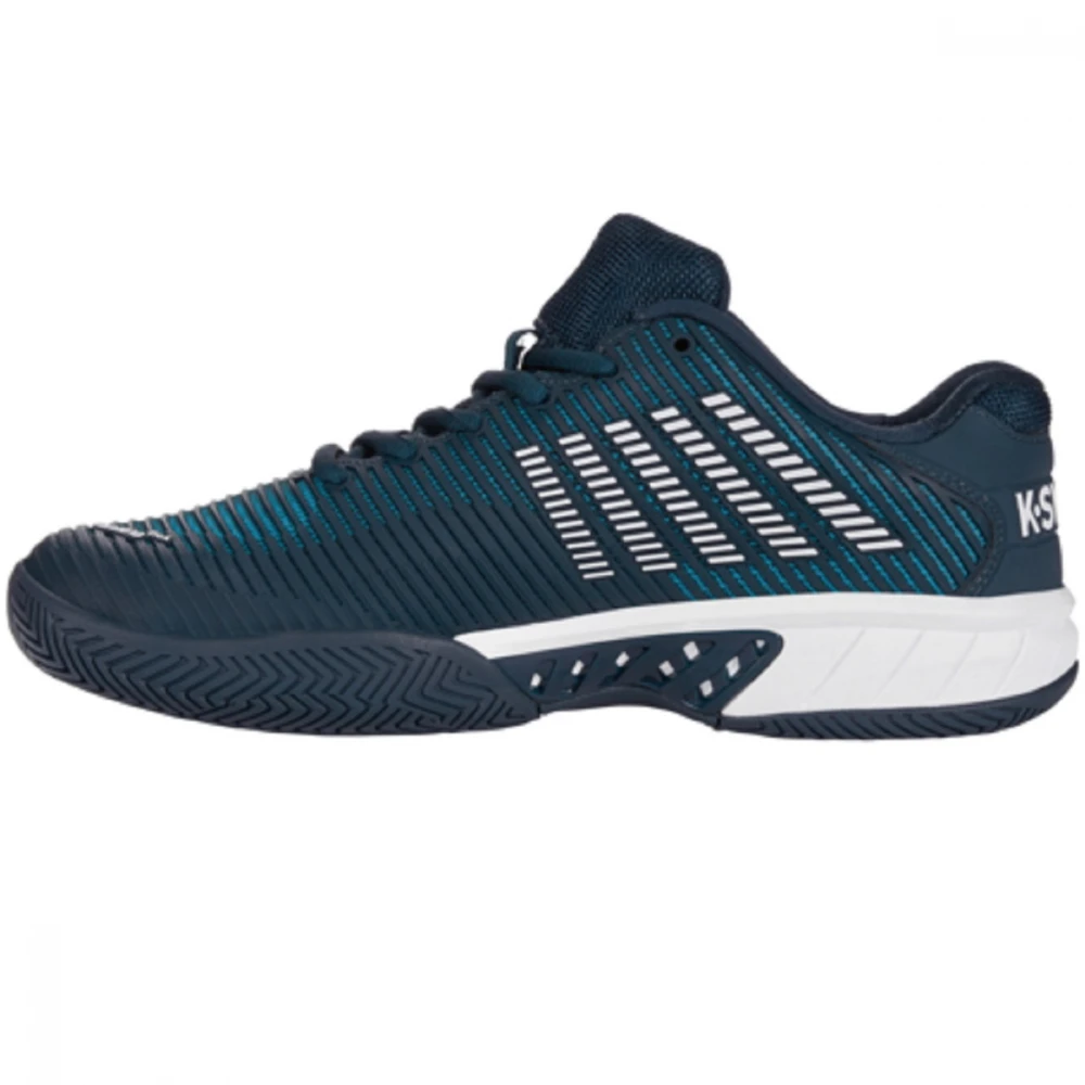 K-Swiss Men’s Hypercourt Express 2 Tennis Shoes (Reflecting Pond/Biscay Bay/White) - Image 2