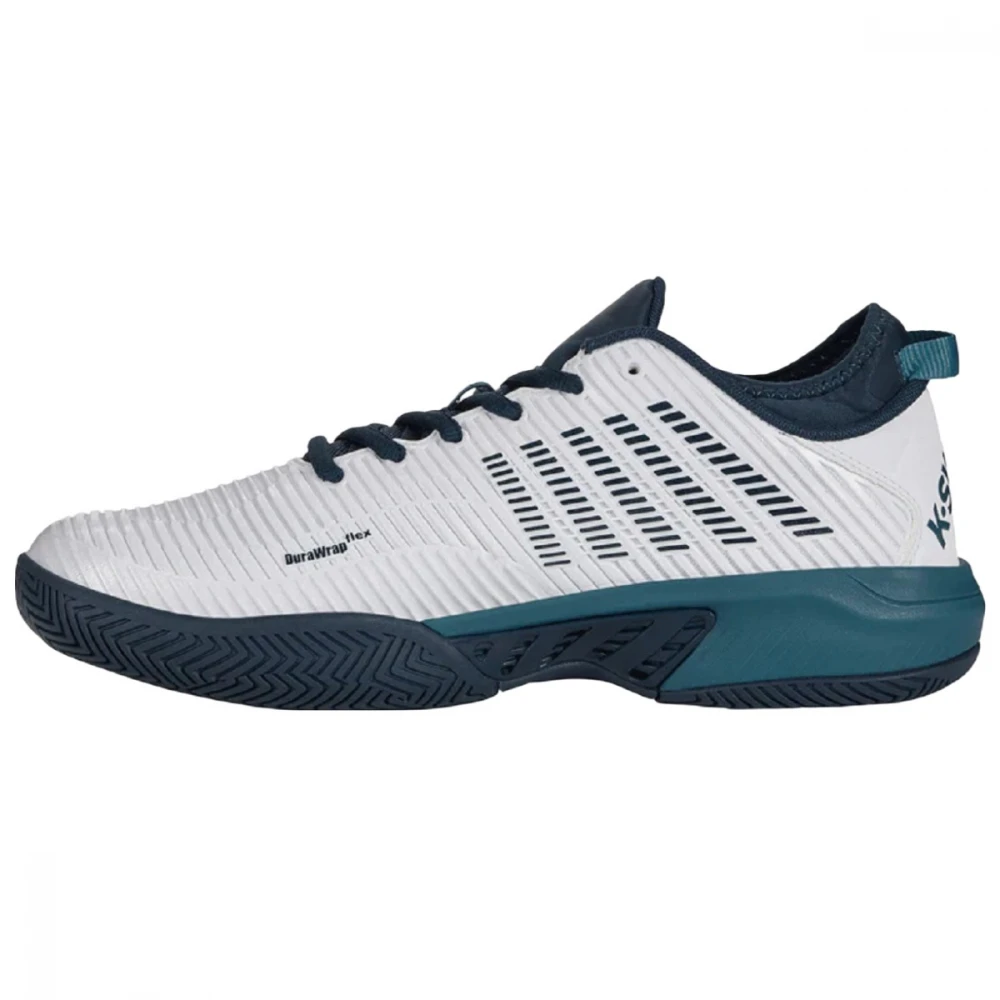 K-Swiss Men’s Hypercourt Supreme Tennis Shoes (White/Reflecting Pond/Colonial Blue) - Image 2