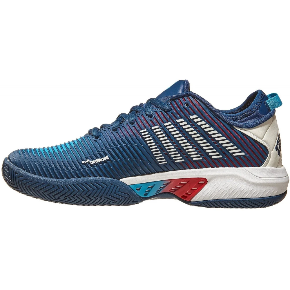 K-Swiss Men’s Hypercourt Supreme Tennis Shoes (Opal/Blanc De Blanc/Lollipop) - Image 2