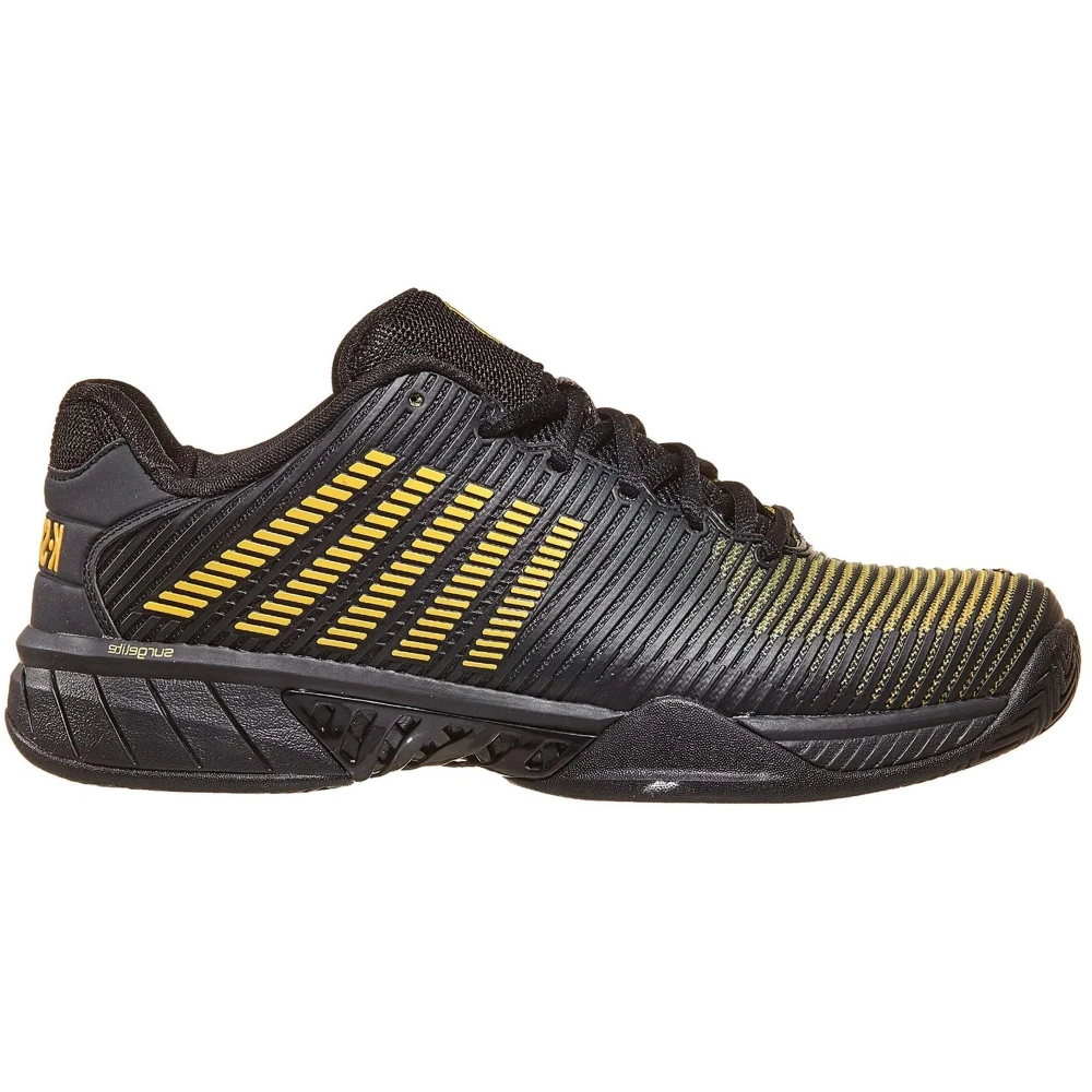 K-Swiss Men’s Hypercourt Express 2 2E Wide Tennis Shoes (Moonless Night/Amber Yellow)