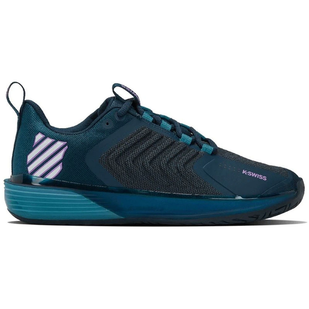K-Swiss Men’s Ultrashot 3 Tennis Shoes (Reflecting Pond/Colonial Blue/Amethyst Orchid)