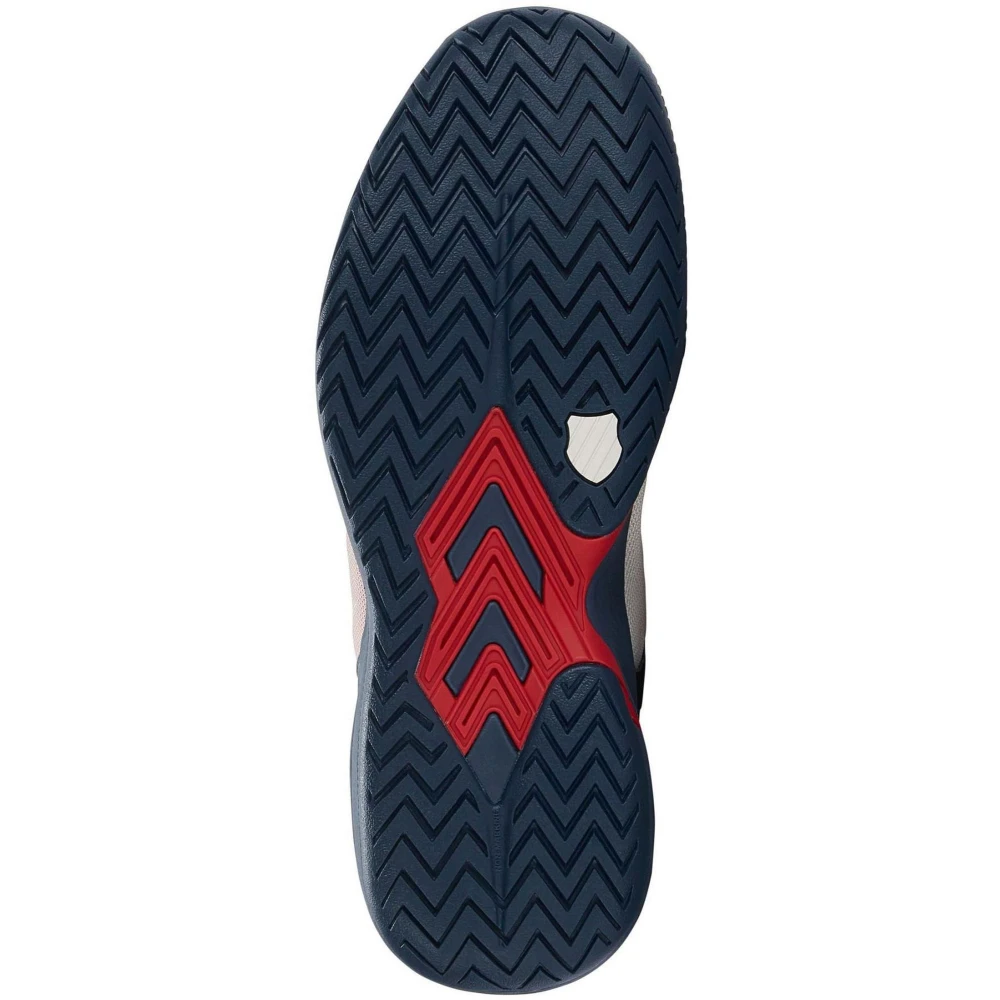 K-Swiss Men’s Ultrashot Team Tennis Shoes (Blanc De Blanc/Blue Opal/Lollipop) - Image 3