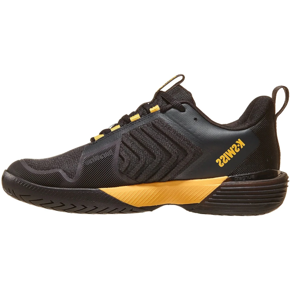 K-Swiss Men’s Ultrashot 3 Herringbone Bottom Clay Court Tennis Shoes (Moonless Night/Amber Yellow) - Image 2