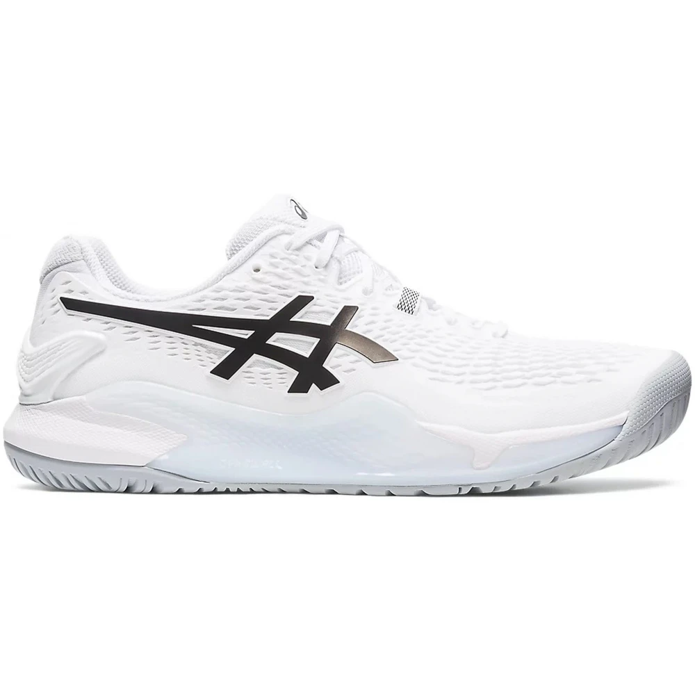 Asics Men’s Gel-Resolution 9 Tennis Shoes (White/Black)