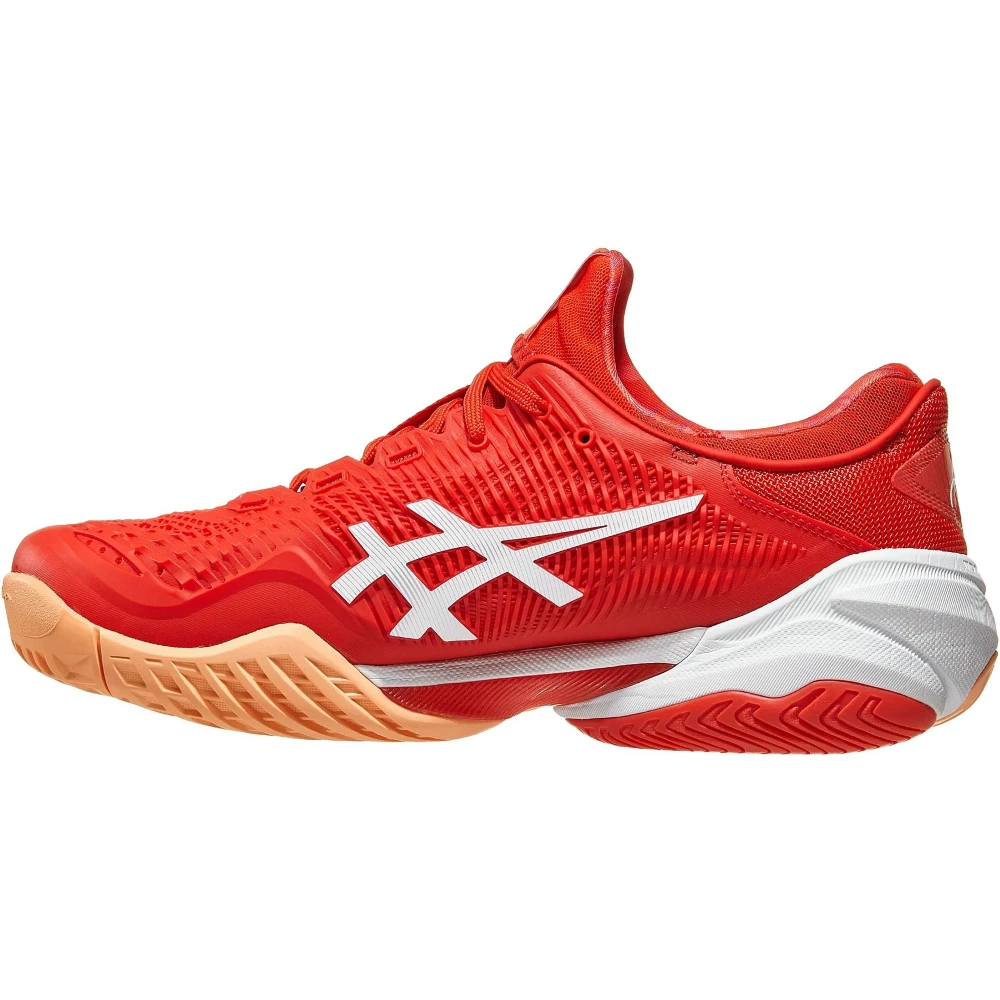 Asics Men’s Court FF 3 Novak Tennis Shoes (Fiery Red/White) - Image 2
