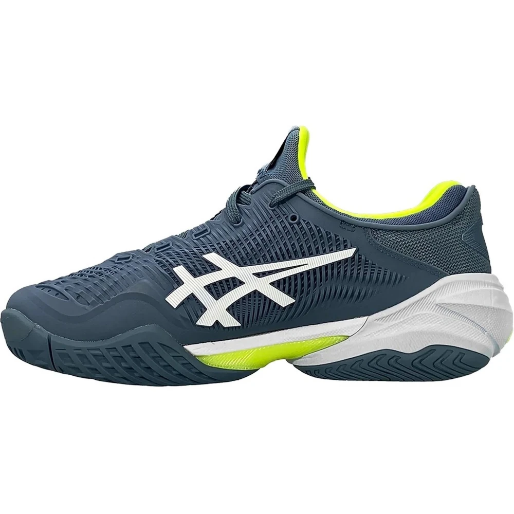 Asics Men’s Court FF 3 Tennis Shoes (Steel Blue/White) - Image 2