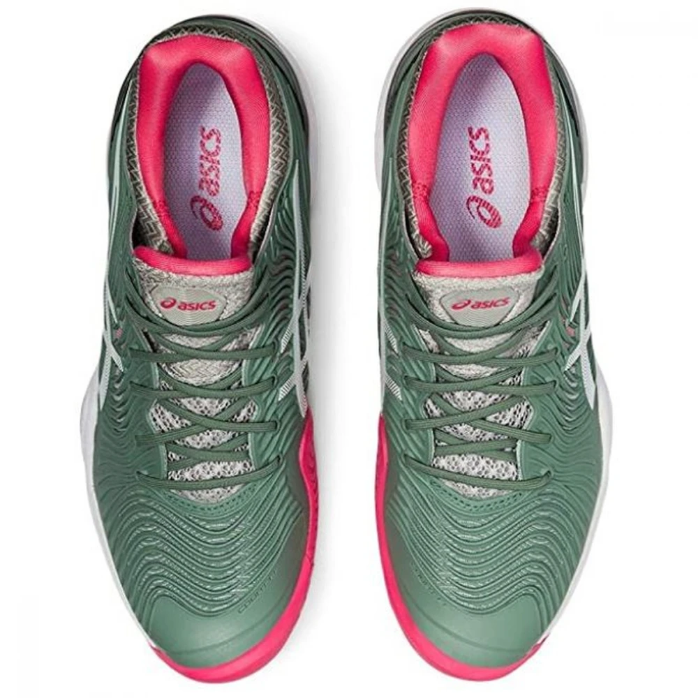 Asics Women’s Court FF 2 Tennis Shoes (Slate Grey/White) - Image 3