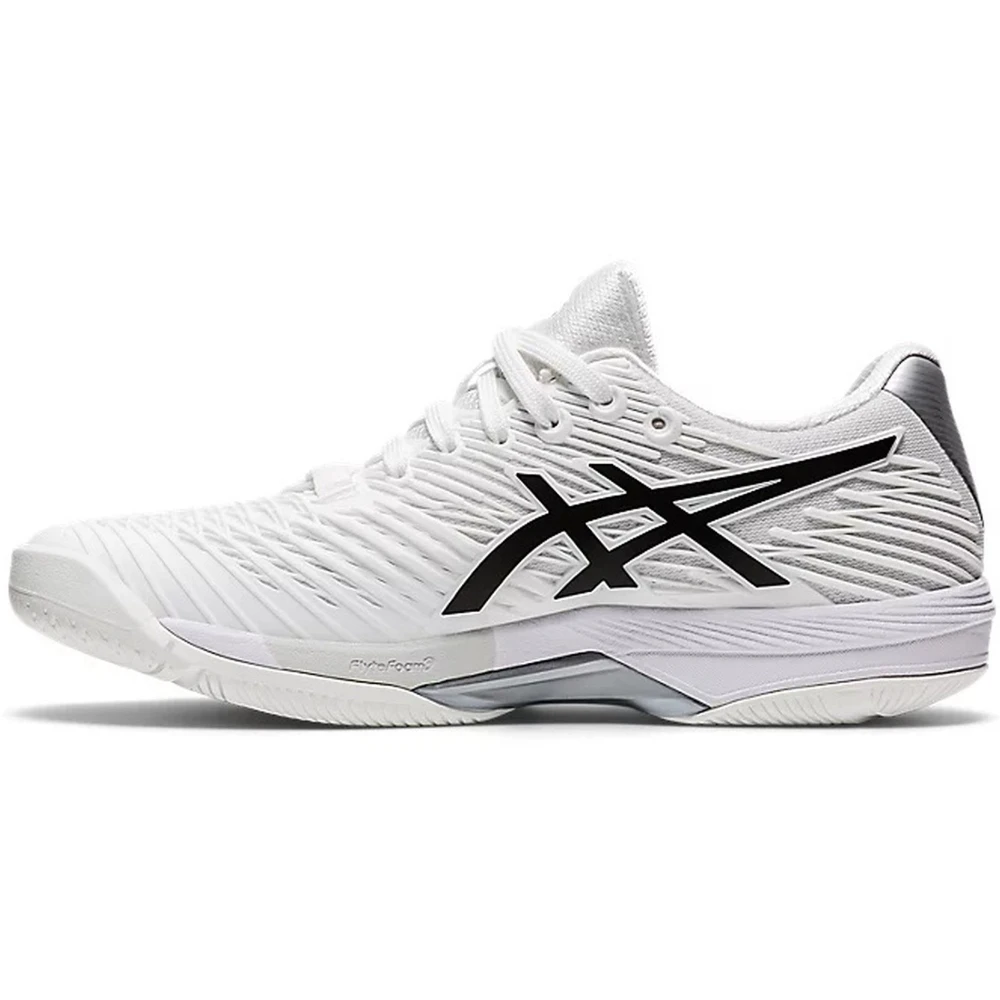 Asics Women’s Solution Speed FF 2 Tennis Shoes (White/Black) - Image 2