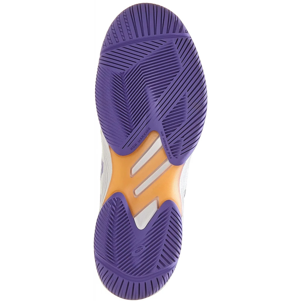 Asics Women’s Solution Swift FF Tennis Shoes (White/Amethyst) - Image 3