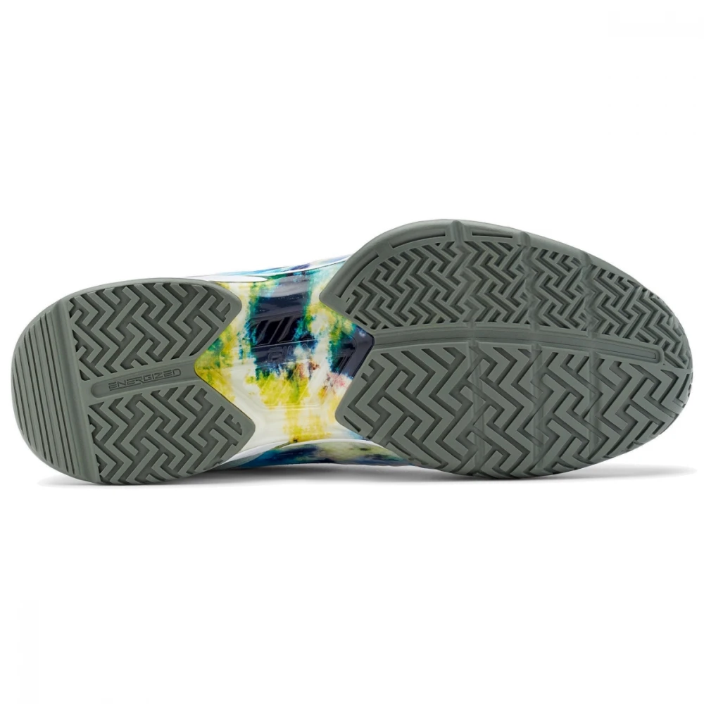 Fila Men’s Axilus 2 Energized Tennis Shoes (Multi/White/Agave Green) - Image 3