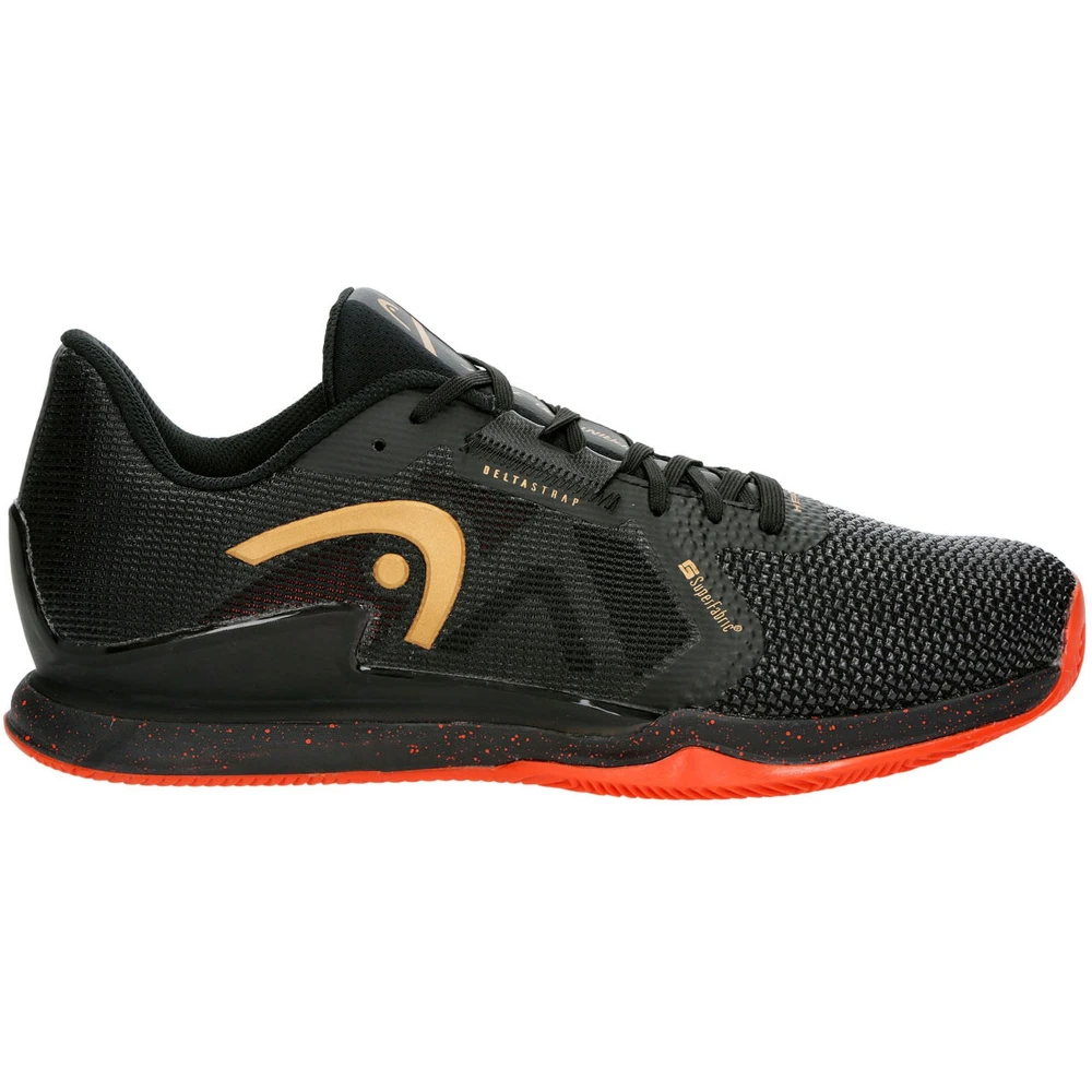 Head Men’s Sprint Pro 3.5 SuperFabric Tennis Shoes (Black/Orange)
