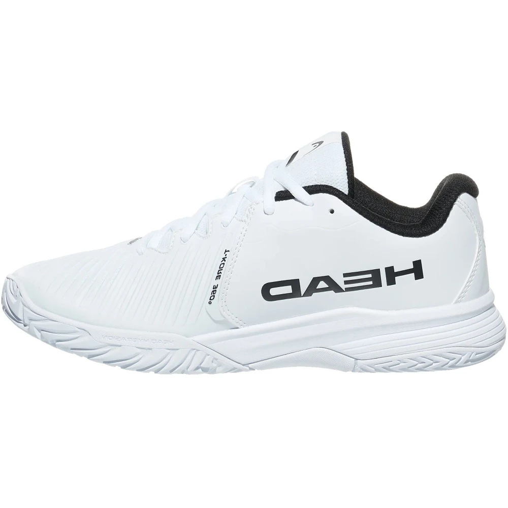 Head Juniors Revolt Pro 4.0 Tennis Shoes (White/Black) - Image 2