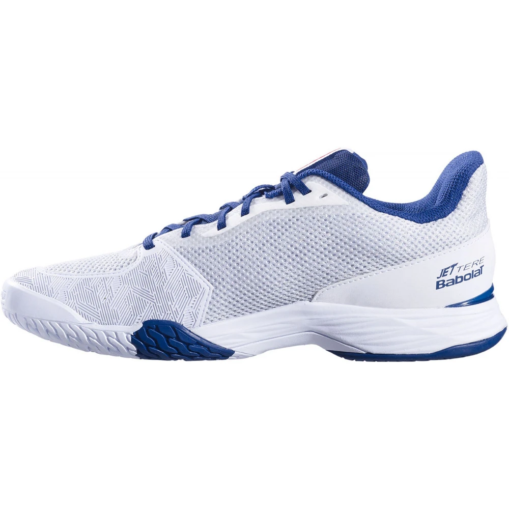 Babolat Men’s Jet Tere All Court Tennis Shoes (White/Estate Blue) - Image 2