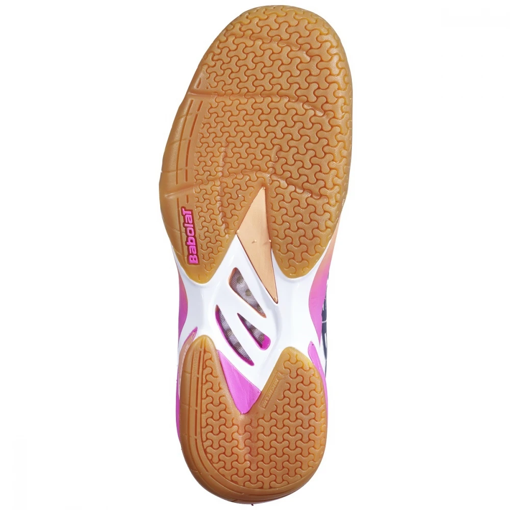Babolat Women’s Shadow Tour Indoor Tennis Shoes (White/Pink) - Image 3