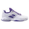 Babolat Women’s Propulse Fury All Court Tennis Shoes (White/Purple)