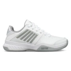 K-Swiss Women’s Court Express Sneaker (White/Highrise/Silver)