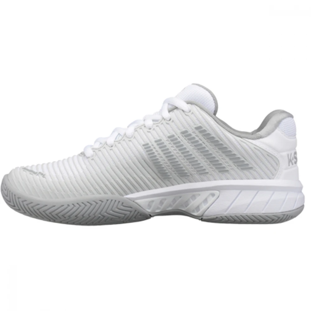 K-Swiss Women’s Wide Hypercourt Express 2 Tennis Shoes (Barley Blue/White/High Rise) - Image 2