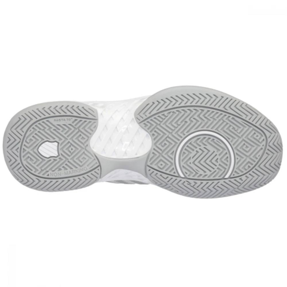 K-Swiss Women’s Wide Hypercourt Express 2 Tennis Shoes (Barley Blue/White/High Rise) - Image 3