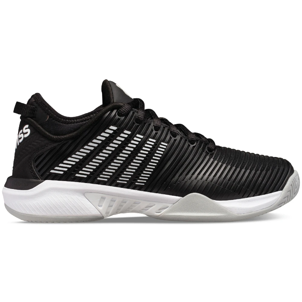 K-Swiss Women’s Hypercourt Supreme Tennis Shoes, Black/White/High-Rise