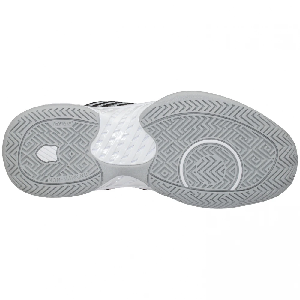 K-Swiss Women’s Hypercourt Supreme Tennis Shoes, Black/White/High-Rise - Image 3