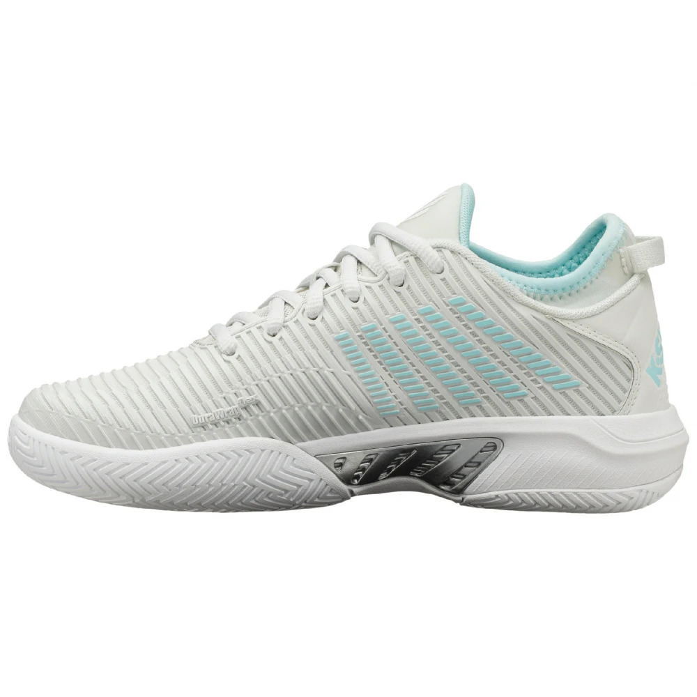 K-Swiss Women’s Hypercourt Supreme Tennis Shoe, Barely Blue/White/Blue Glow - Image 2