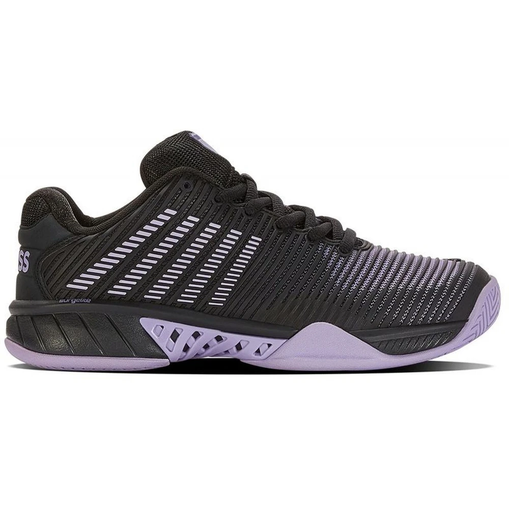 K-Swiss Women’s Hypercourt Express 2 Wide Tennis Shoes (Moonless Night/Purple Rose)
