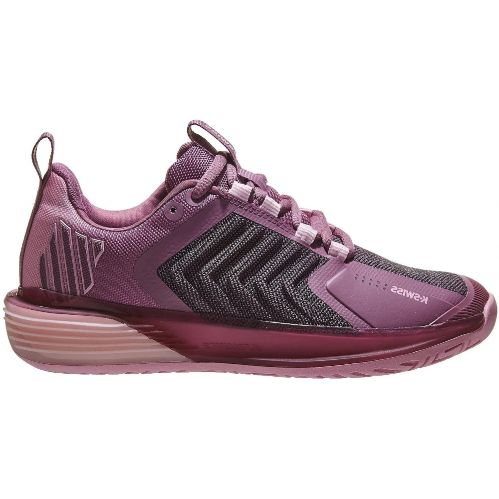 K-Swiss Women’s Ultrashot 3 Tennis Shoes (Grape Nectar/Cameo Pink)