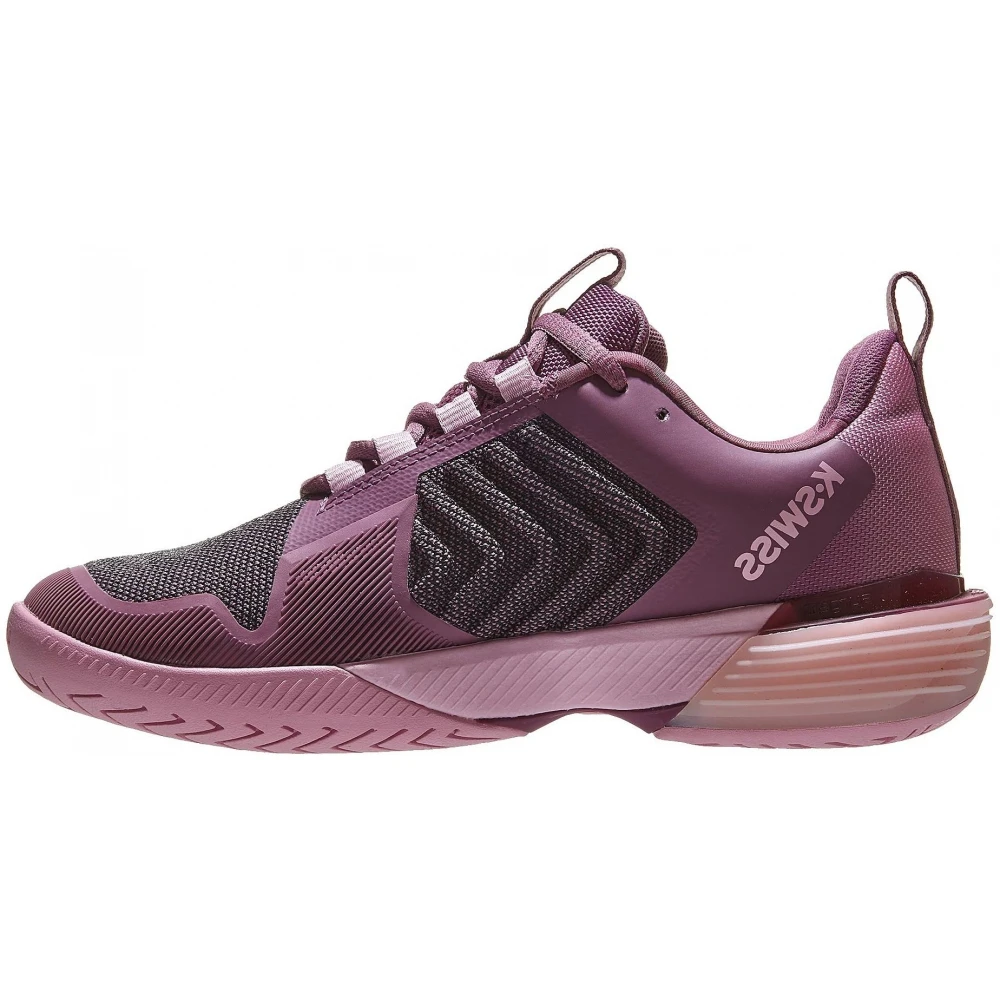 K-Swiss Women’s Ultrashot 3 Tennis Shoes (Grape Nectar/Cameo Pink) - Image 2