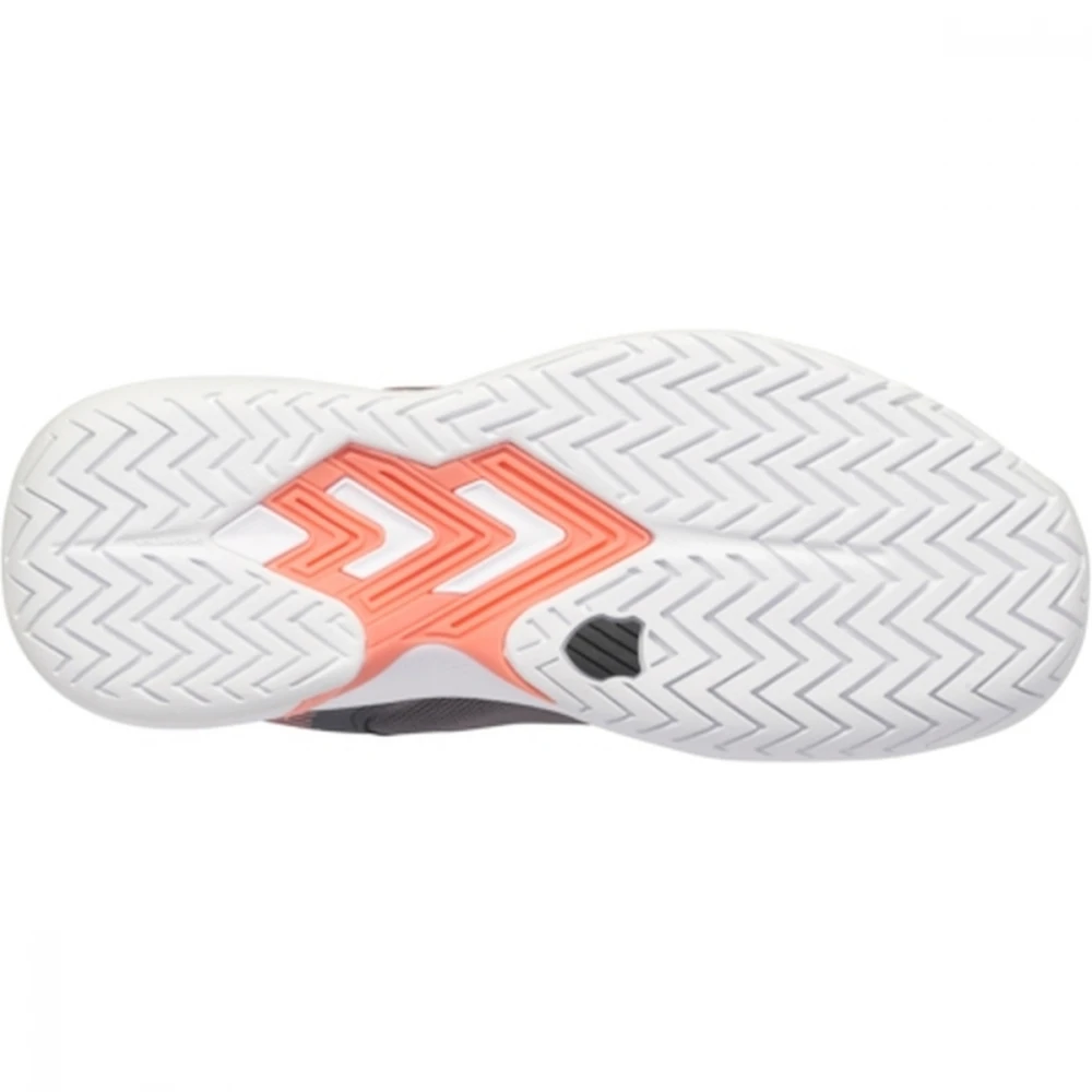 K-Swiss Women’s Ultrashot Team Tennis Shoes (Steel Gray/Asphalt/Peach Amber) - Image 3