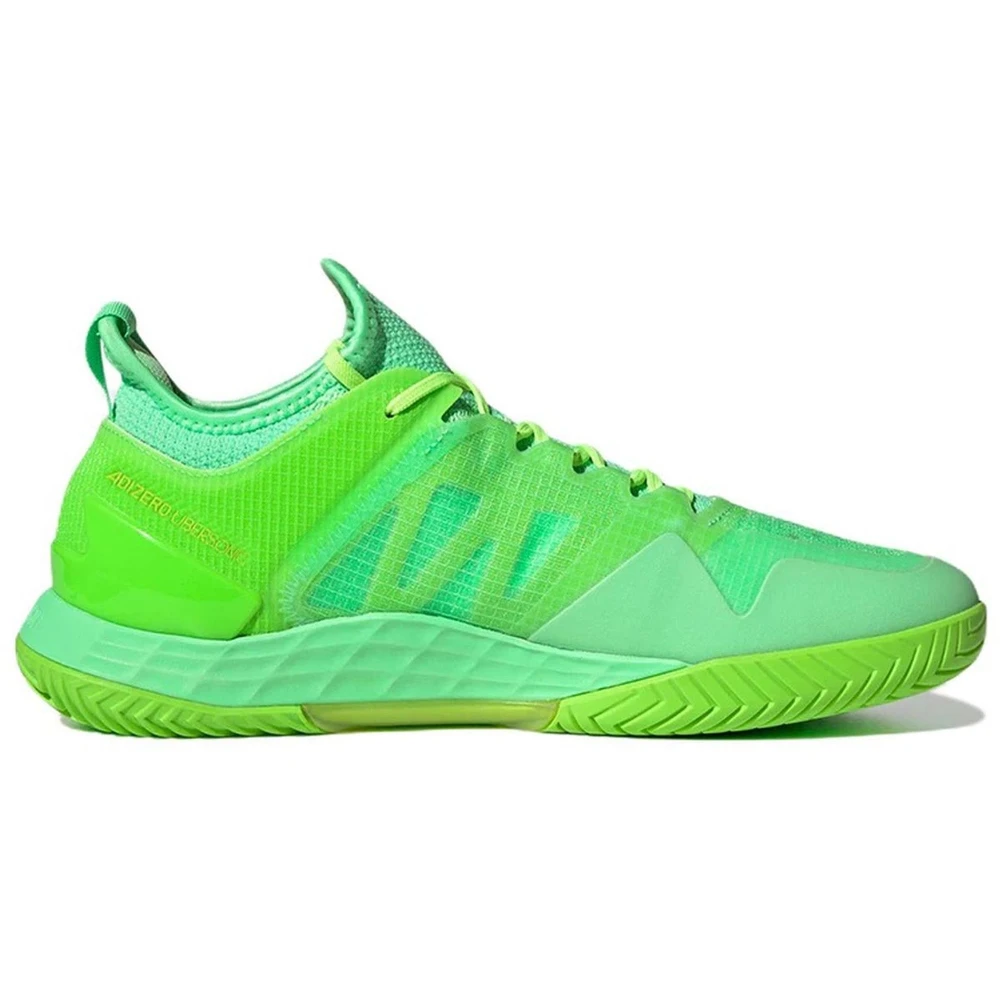 Adidas Men’s Adizero Ubersonic 4 Tennis Shoes (Beam Green/Signal Green/Solar Green) - Image 2