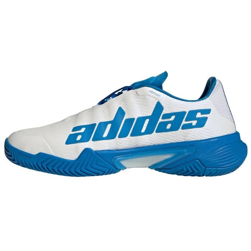 Adidas Men’s Barricade Tennis Shoes (Blue Rush/Cloud White) - Image 2