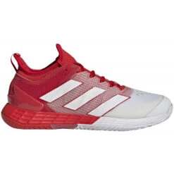 Adidas Men’s Adizero Ubersonic 4 Tennis Shoes (Vivid Red/Cloud White)