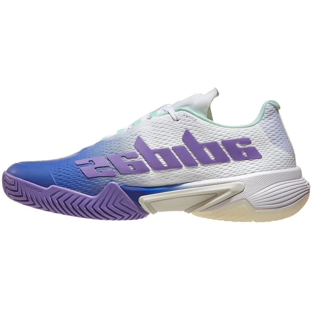 Adidas Women’s Barricade Tennis Shoes (Lucid Blue/Violet Fusion/Pulse Mint) - Image 2