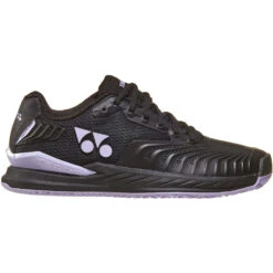 Yonex Men’s Power Cushion Eclipsion 4 Tennis Shoes (Black/Purple)