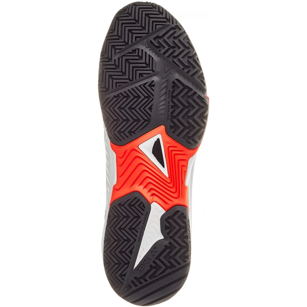 Yonex Men’s Power Cushion Sonicage 3 Tennis Shoes (White/Red) - Image 3