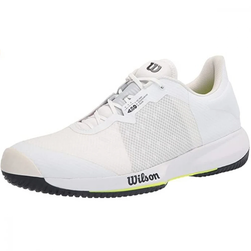 Wilson Men’s KAOS Swift Tennis Shoes (White/Outerspace/Safety Yellow) - Image 2
