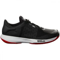 Wilson Men’s KAOS Swift Tennis Shoes (Black Pearl/Blue/Wilson Red)