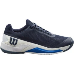 Wilson Men’s Rush Pro 4.0 Tennis Shoes (Navy Blazer/White/Lapis Blue)