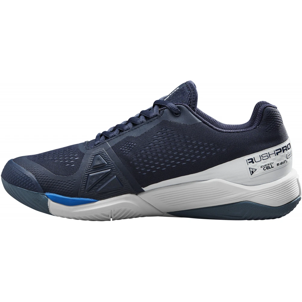 Wilson Men’s Rush Pro 4.0 Tennis Shoes (Navy Blazer/White/Lapis Blue) - Image 2