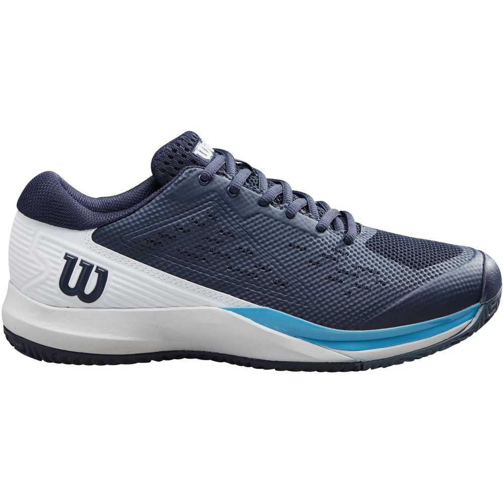 Wilson Men’s Rush Pro ACE Tennis Shoes (Navy Blazer/White/Blue Atoll)