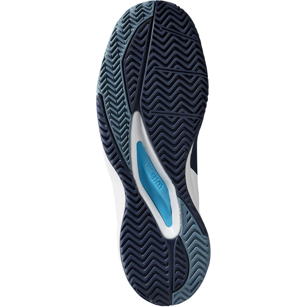 Wilson Men’s Rush Pro ACE Tennis Shoes (Navy Blazer/White/Blue Atoll) - Image 3